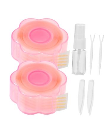 BIUDECO Eye Lift Strips 1 Set Lace Double Eyelid Sticker Eyelid Tapes Girl Eye Beauty Tapes Girl Eyelid Sticker Make up Reel 5.3x5.3cm As Shown 1