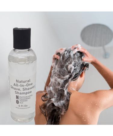 Our Aroma Natural All-In-One Shave Shower Shampoo Liquid Soap- 4FlOz - Plant Based Ingredients (1) - Buy Online on GoSupps.com
