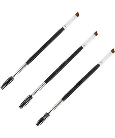 Verdant Touch Dual Eyebrow Brush Dual Brow Brush 3-Piece Set Portable Professional Angled Eye Brow Brush Dual Headed for Beauty Room Household Travel  - Buy Online on GoSupps.com