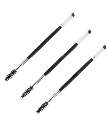 Dual Eyebrow Brush - Professional Angled & Spoolie Brush for Perfect Brows | Portable Dual Head Makeup Tool - Buy Online on GoSupps.com