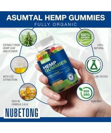 2 Packs Hemp Gummies for Sleep Pain Anxiety Relief High Potency Supplement Edible Bear Gummy Extra Strength Pure Natural Hemp Oil Extract Vegan Non-GMO - Buy Online on GoSupps.com