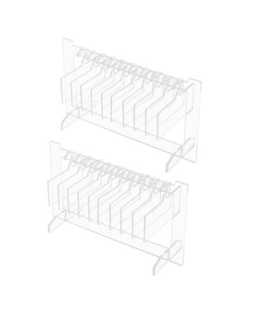 HAPINARY 2 Sets Nail Display Board Durable Nail Tips Holder Acrylic Display Holder Decorative Nail Art Tip Boards Manicure Supplies Nail Tips Display Holder Nail Art Display Supplies