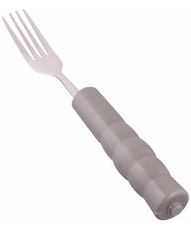 Sammons Preston Weighted Fork with 8 oz. Additional Weight, 1" Diameter Handle, Grip Fork is Comfortable & Easy to Hold Adaptive Utensil, Adaptive Fork Stabilizes Tremors & Shakes, 4.5" Long Handle