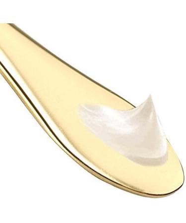 Uonlytech 1pc Ice Globes for Facials Face Roller Facial Roller Eye Cream Spoon Eye Applicator Tool for Wrinkles Metal Spatula Face Stick Facial Cosmetic Grease Both Ends Golden 1 - Buy Online on GoSupps.com