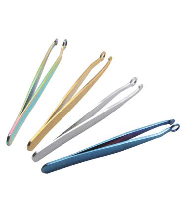 Exceart Stainless Steel Nose Tweezers & Ingrown Hair Precision Tool - Eyebrow Clip & Trim - 9.5cm Silver - Buy Online on GoSupps.com