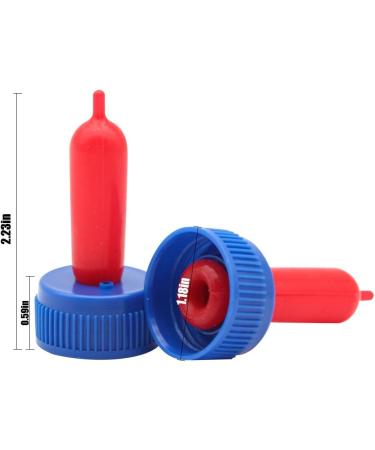 APlayfulBee Soft Silicone Goat Nipple 25Pcs - Blue | Farm Supplies for Sheep, Goat, Calf, Dog | Milk Bottle Topper for Efficient Feeding - Buy Online on GoSupps.com