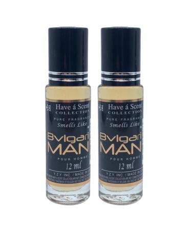 Fragrance Perfume smell like Bv Man Parfum Roll On Oil 12ml (Pack of 2)