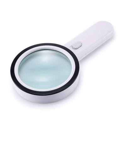 30 Times Magnifying Glass 125MM Diameter with Lamp for The Elderly Reading Magnifying Mirror Made in China