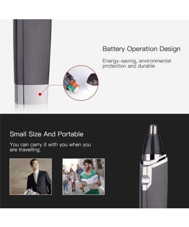 Waterproof Ear & Nose Hair Trimmer - Precision Battery-Operated Grooming Tool for Men Women & Family - Buy Online on GoSupps.com
