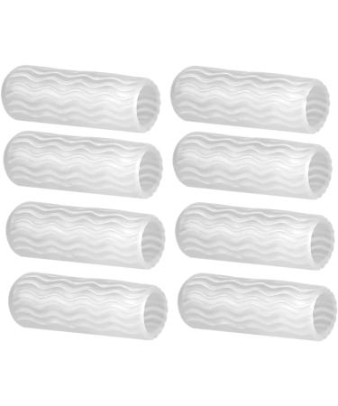 4 Pairs Healvian Toe Protectors & Sleeves - White Open Toe Tubes for Hammer Toes - Sports Set with Gel Protective Agent - Buy Online on GoSupps.com