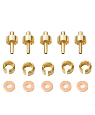 Oil Pipe Joint Set Oil Needle Olive Head Five-Wire Body 15PCS Olive Oil Naald Head Replacement Part Accessories for HOPE Oil Dish
