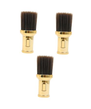 Frcolor 3st powder brush For the body hairdressing search hair cleaner brush retractable make-up brushes powder brush for loose powder powder dispenser man plastic fur naked neck 13.5x6pcs goldenx3stk