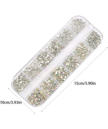 Dajidafu 1 Bag Glass Crystal Eye-catching Flat Bottom Perfect Match Personalized Nail Rhinestones Sweet Gift for Mobile Phone Type 3 - Buy Online on GoSupps.com