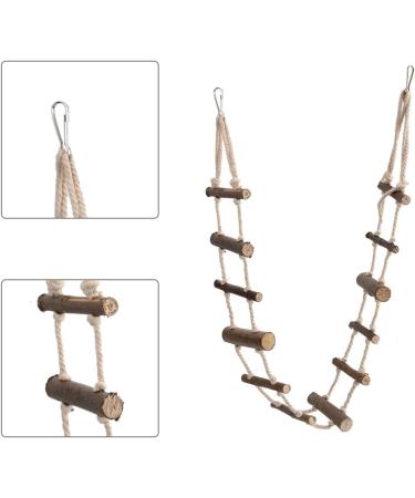 Zerodis Pet Hamster Rope Ladder for Birds Toy Soft Climbing Bridge for Bird Squirrel Adjustable Hanging Rope Suitable for Small Animals - Buy Online on GoSupps.com