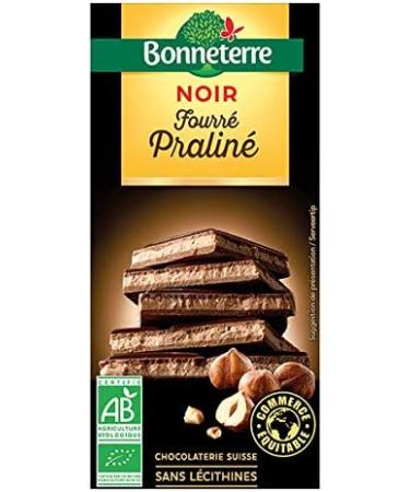 Bonneterre - Dark Chocolate Tablet Filled with Praline 100G - Sold per unit - Buy Online on GoSupps.com
