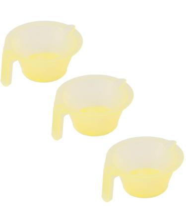 Lurrose 3pcs Hair Dye Bowl Mixing Kit - DIY Hair Colouring Tool in Yellow | Salon Quality Dying & Coloring Applicator - Buy Online on GoSupps.com
