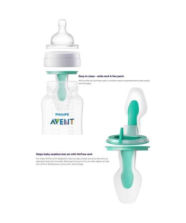 Philips AVENT SCF400/34 Anti-Colic 4oz 3pk Clear Bottle with Insert - Buy Online on GoSupps.com