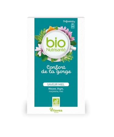 Vitavea Nutrisant Infusion Confort de la Gorge Th Vert 20 Sachets Miel. 20 Unit (Lot de 1)