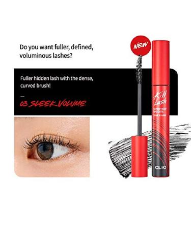 CLIO Kill Lash Superproof Mascara - Ultra-Volumizing, Smudge-Proof, Clump-Free - 003 SLEEK VOLUME - Buy Online on GoSupps.com