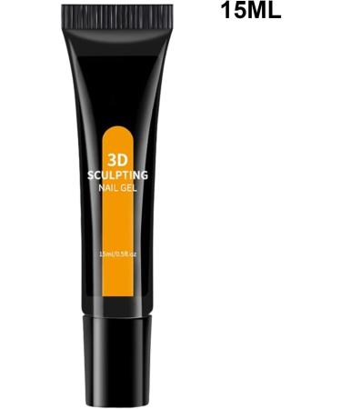  JIEBWCHA 3D Sculpting Nail Gel 3D Beauty Products 15ml Nail Design Glue with Sculpting Rhinestones | Chrome Powder Self-Adhesive Rhinestones for Salon Home Party Wedding - Buy Online on GoSupps.com