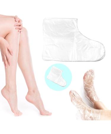200 Clear Plastic Paraffin Bath Liners & Foot Protectors with Stickers | Disposable Spa Wax Therapy Bags - Buy Online on GoSupps.com
