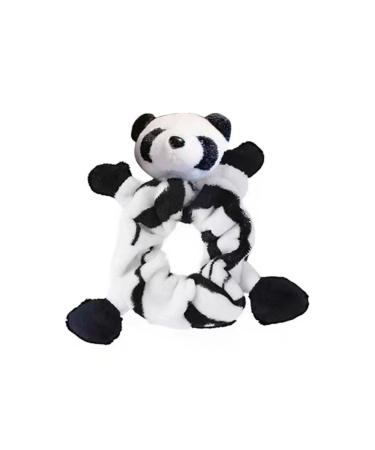 minkissy Panda Hair Band Hair Bun Rope Head Bands for Womens Hair Cute Animal Scrunchies Hair Ties for Women Towel Microfiber Scrunchie Hair Bands for Women Ponytail Cloth Miss Elasticity