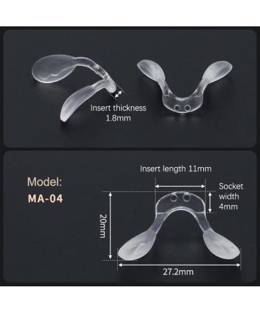 AOYEAH Non-Slip Eyeglass Nose Pads - One-Piece Clip for Saddle Bridges - International Shipping Available - Buy Online on GoSupps.com