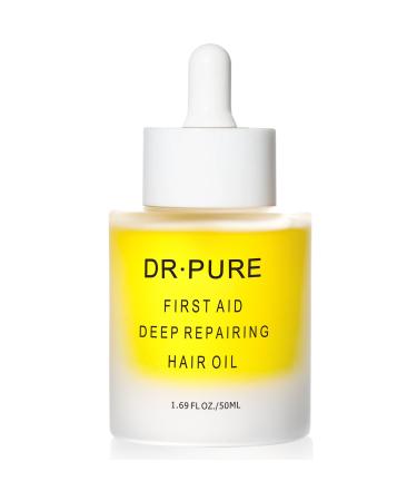 Heat Protectant Hair Oil for Frizzy : 50ml Repair Dry Damaged & Nourishing for All Hair Types Sulfate-Free