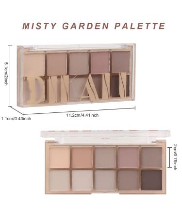 AMY'S DIARY 10-Color Matte Eyeshadow Palette - Long-Lasting, Ultra-Blendable Eyeshadows for a Natural Look | Cement-Neutral Nude Shades for Women - Buy Online on GoSupps.com