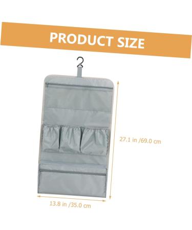 Baluue 4pcs Multifunctional Storage Bag Travel Pouch for Hair Styling Tools Folding Comb Men Leather Grey 69X35CMx4pcs Greyx4pcs - Buy Online on GoSupps.com