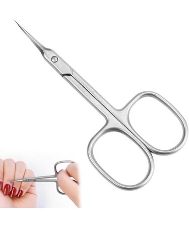 Cuticle Scissors Stainless Steel Manicure Grooming Scissors Curved Slice Pedicure Tool for Nail - Buy Online on GoSupps.com