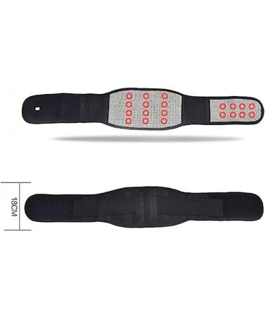 Adjustable Lumbar Belt with Tourmaline - Self-Warming Magnetic Therapy for Back Pain Relief Support for Herniated Disc & Cramps - Buy Online on GoSupps.com