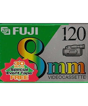 FUJI MP P6-120 DS N 8mm Videocassette Tapes, 2 Pack w/Bonus