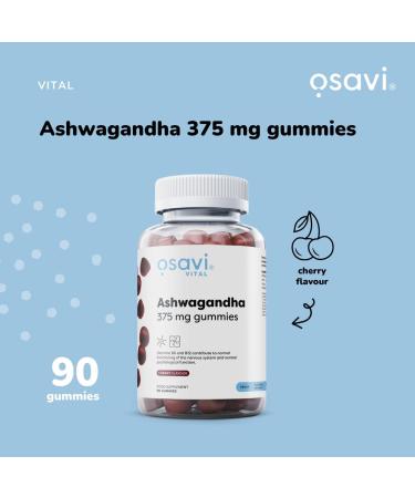 Osavi Ashwagandha 375mg Gummies Cherry 90 gummies - Buy Online on GoSupps.com