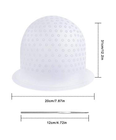 NATUCE Silicone Highlight Cap - No Drilling Easy Hair Highlighting with Needle | Perfect for Coloring Hair - Buy Online on GoSupps.com