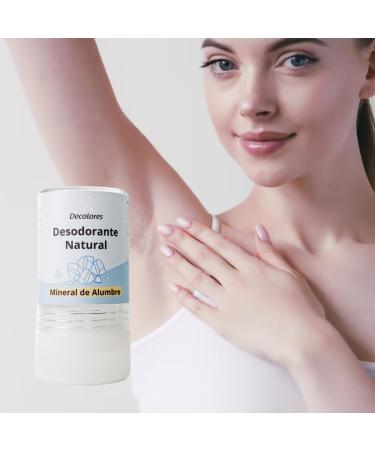  Decolores Decolores Alum Mineral Deodorant Stick 120g Natural for Insect Bites High Bactericidal Effect Prevents Bad Odors Can Be Used as Aftershave - Buy Online on GoSupps.com