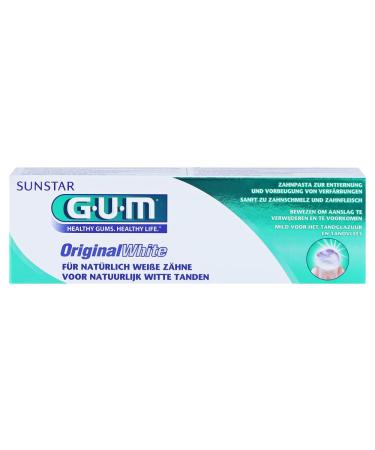 GUM Original White Toothpaste 75ml - Brighten Your Smile | International Shipping Available - Buy Online on GoSupps.com