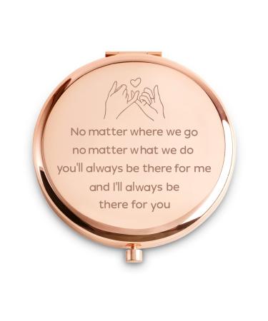 COYOAL Friendship Gifts for Women  Personalized Inspirational Compact Mirror  Mothers Day Birthday Gifts for Friends Female  Best Friend Birthday Gifts for Her Bestie Coworker