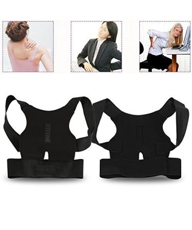 Yosoo Back Support Belt - Adjustable Posture Corrector Brace for Scoliosis & Back Pain Relief for Men & Women (M - Buy Online on GoSupps.com
