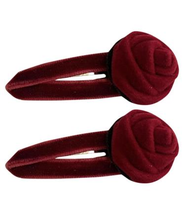 Beaupretty 1 Pair Vintage Flower Barrette Side Hair Clip Flower Barrette Women Headdress