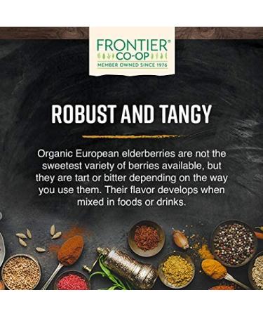 Organic Whole Elder European Berries - 16 oz | Frontier Natural Products - Buy Online on GoSupps.com