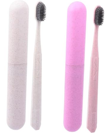 Mobestech 4pcs Toothbrush Set - Portable Toothpaste Gift for Lovers | Eco-Friendly PP Raw Material - Buy Online on GoSupps.com