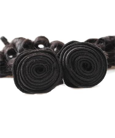 RemeeHi Brazilian Curly Hair Bundles - Natural Black Hair Weft Extensions for Women | 35.6 cm Curly Tressen - Buy Online on GoSupps.com