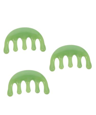 Fomiyes 3st massage curb head massage device Hairpick comb Massage accessories Massage brush for the head Disgoting crash hair care comb home accessory resin.