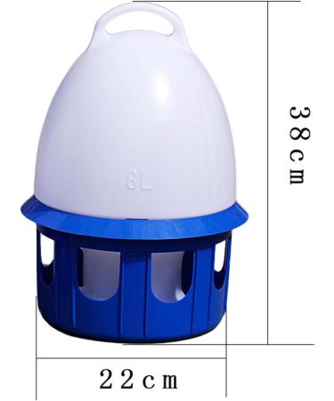 LOVIVER Portable Pigeon Waterer Drinker Cage Accessories Water Pot Container Water Bottle Automatic Bird Water Dispenser for Parrot Parakeet Dove 8L D 22cm H 38CM - Buy Online on GoSupps.com