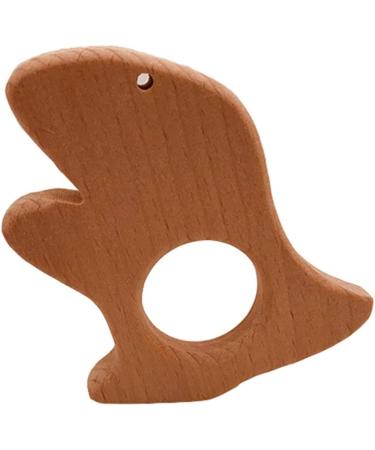 Wendysun 10pcs Cartoon Wood Teether Natural Animal Dinosaur Shape Baby Teething Toy - Buy Online on GoSupps.com