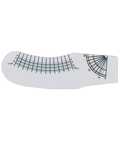 2Pcs Eyelash Ruler Set for Symmetrical Positioning and Length Measurement - Professional Curling Degree Tool - Buy Online on GoSupps.com