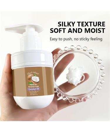 QFFYFZAL Coconut Oil Facial Hair Removal Cream Gentle Body Hair Remover Cream Fast Painless Soothing Depilatory for Sensitive Skin 2pcs - Buy Online on GoSupps.com