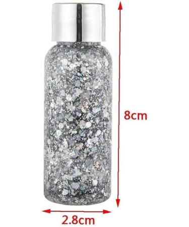  TOSSPER Eye Glitter Hair Styling Face Glitter Gel Art Flash Heart Loose Cream for Festival Party Decoration - Buy Online on GoSupps.com