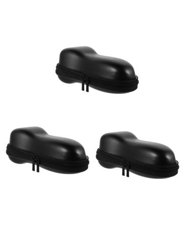 Healeeved 3st Razor Box Organizer for Hand Razing Travel Setui For Safety Razing Etui for Electrician Razor Travel Razor Fall Electrician Sasier For Women House Man Tasher Shaving Eva 18x8cmx3Pcs Schwarzx3st